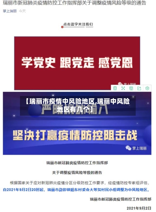 【瑞丽市疫情中风险地区,瑞丽中风险地区有几个】