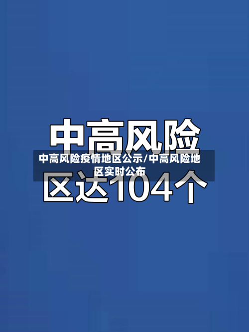 中高风险疫情地区公示/中高风险地区实时公布