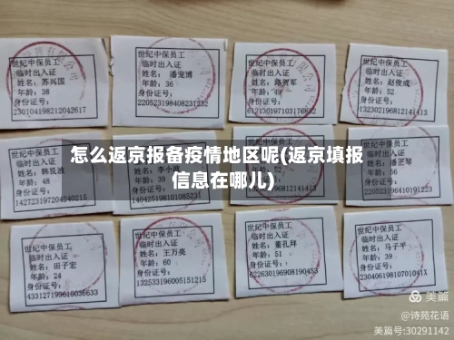 怎么返京报备疫情地区呢(返京填报信息在哪儿)-第3张图片