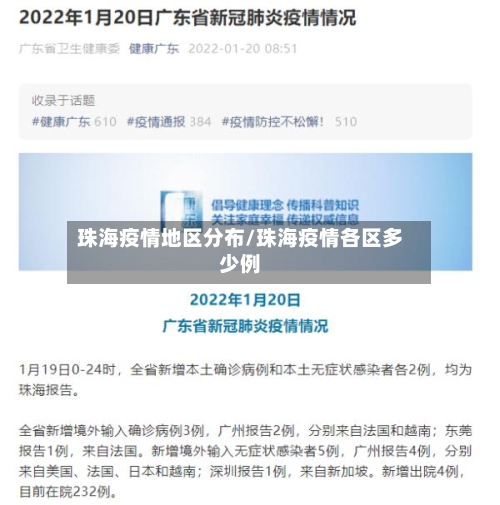 珠海疫情地区分布/珠海疫情各区多少例