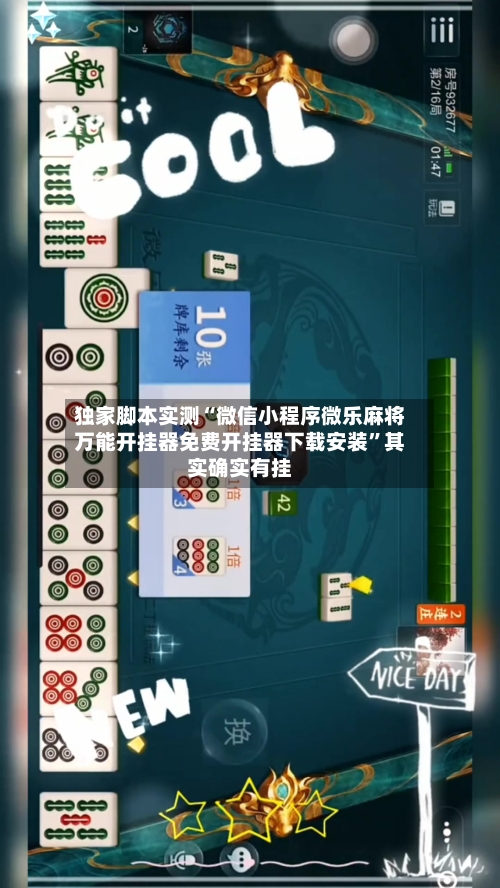 独家脚本实测“微信小程序微乐麻将万能开挂器免费开挂器下载安装	”其实确实有挂-第2张图片