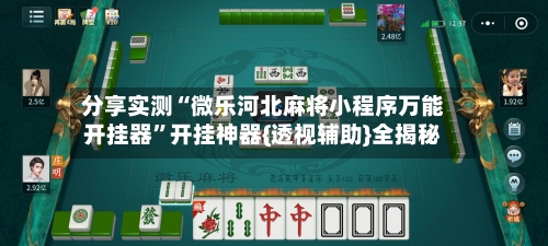 分享实测“微乐河北麻将小程序万能开挂器”开挂神器{透视辅助}全揭秘-第3张图片