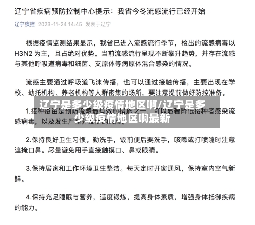 辽宁是多少级疫情地区啊/辽宁是多少级疫情地区啊最新