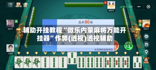 辅助开挂教程“微乐内蒙麻将万能开挂器”作弊(透视)透视辅助-第2张图片