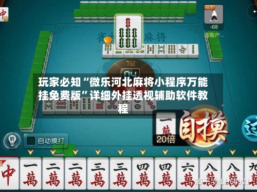 玩家必知“微乐河北麻将小程序万能挂免费版”详细外挂透视辅助软件教程-第3张图片