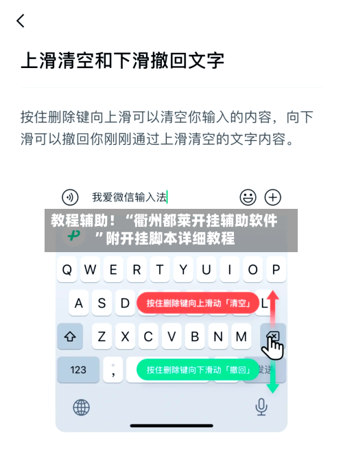 教程辅助！“衢州都莱开挂辅助软件”附开挂脚本详细教程