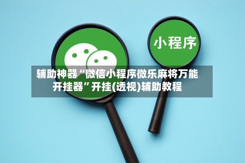 辅助神器“微信小程序微乐麻将万能开挂器”开挂(透视)辅助教程-第2张图片