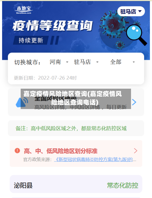 嘉定疫情风险地区查询(嘉定疫情风险地区查询电话)-第2张图片