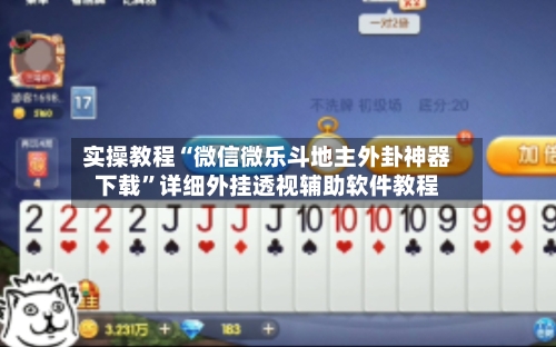 实操教程“微信微乐斗地主外卦神器下载”详细外挂透视辅助软件教程-第3张图片