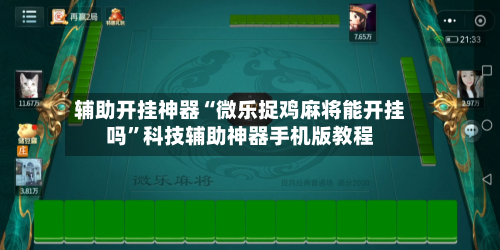 辅助开挂神器“微乐捉鸡麻将能开挂吗”科技辅助神器手机版教程-第2张图片