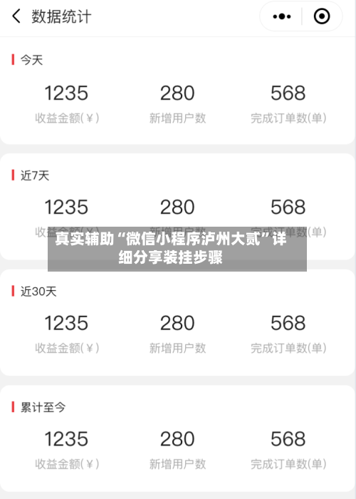 真实辅助“微信小程序泸州大贰”详细分享装挂步骤-第2张图片