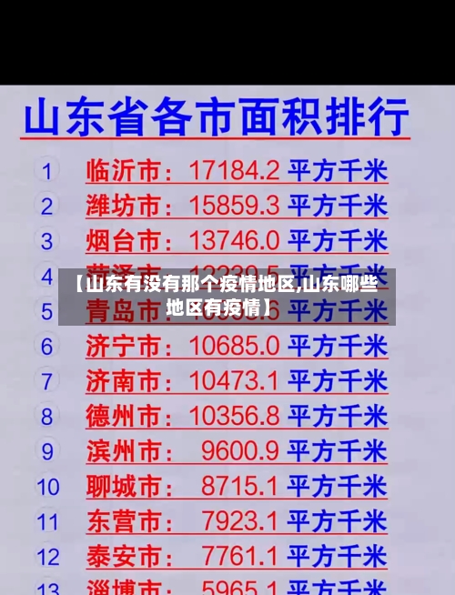 【山东有没有那个疫情地区,山东哪些地区有疫情】-第3张图片