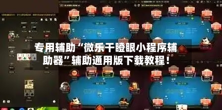 专用辅助“微乐干瞪眼小程序辅助器”辅助通用版下载教程！-第2张图片