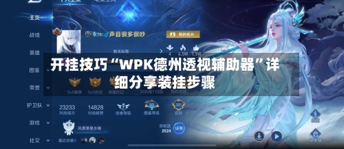开挂技巧“WPK德州透视辅助器”详细分享装挂步骤-第3张图片