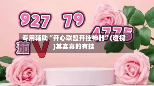 专用辅助“开心联盟开挂神器	”(透视)其实真的有挂-第3张图片