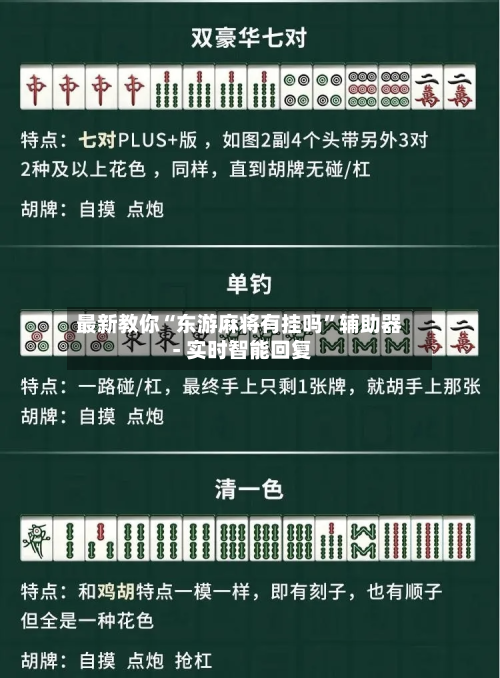 最新教你“东游麻将有挂吗”辅助器 - 实时智能回复-第2张图片