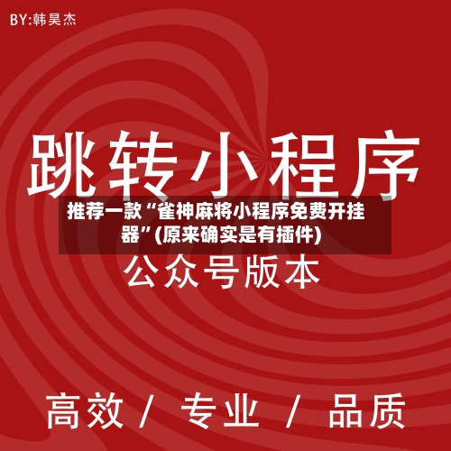 推荐一款“雀神麻将小程序免费开挂器”(原来确实是有插件)-第3张图片
