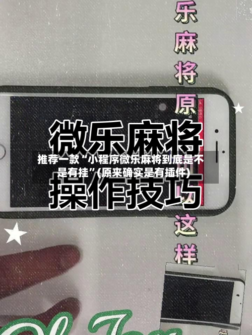 推荐一款“小程序微乐麻将到底是不是有挂”(原来确实是有插件)-第2张图片