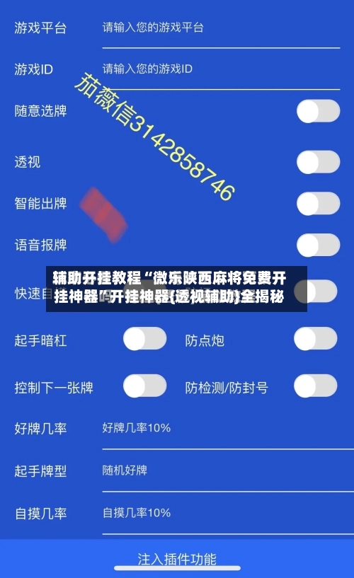 辅助开挂教程“微乐陕西麻将免费开挂神器”开挂神器{透视辅助}全揭秘-第2张图片