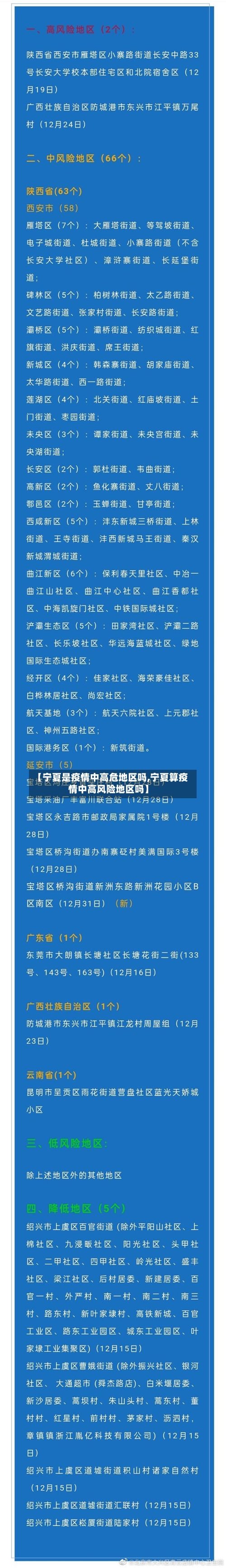 【宁夏是疫情中高危地区吗,宁夏算疫情中高风险地区吗】-第2张图片