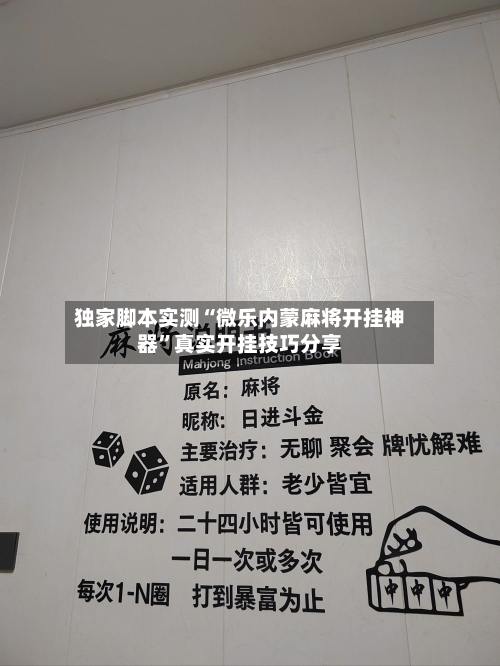 独家脚本实测“微乐内蒙麻将开挂神器	”真实开挂技巧分享-第2张图片