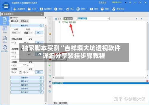 独家脚本实测“吉祥填大坑透视软件”详细分享装挂步骤教程
