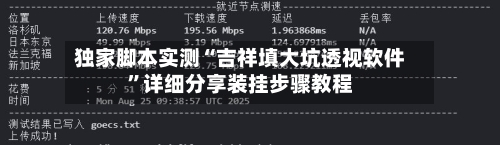 独家脚本实测“吉祥填大坑透视软件	”详细分享装挂步骤教程-第2张图片