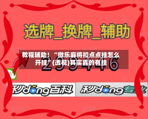 教程辅助！“微乐麻将扣点点挂怎么开挂”(透视)其实真的有挂-第3张图片