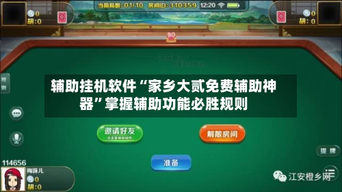 辅助挂机软件“家乡大贰免费辅助神器”掌握辅助功能必胜规则-第3张图片