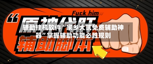 辅助挂机软件“家乡大贰免费辅助神器”掌握辅助功能必胜规则-第2张图片
