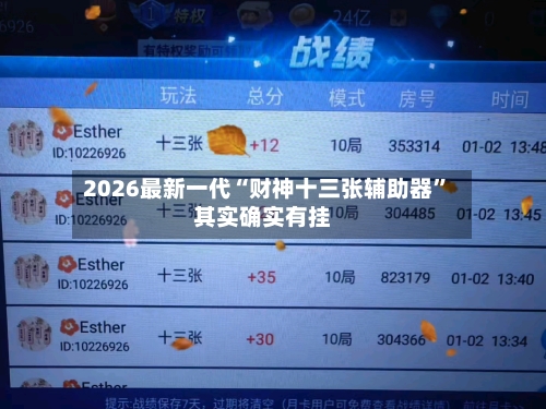 2026最新一代“财神十三张辅助器	”其实确实有挂-第2张图片