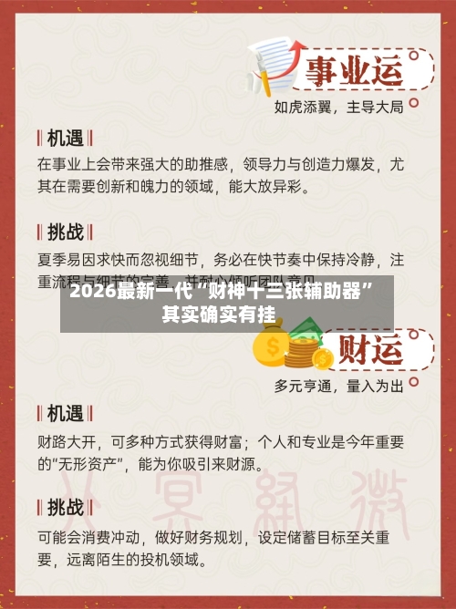 2026最新一代“财神十三张辅助器”其实确实有挂-第2张图片