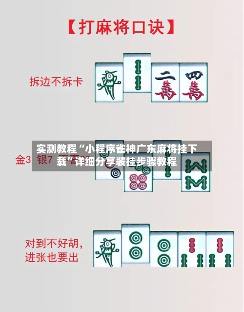实测教程“小程序雀神广东麻将挂下载”详细分享装挂步骤教程