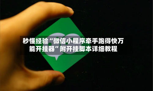 秒懂经验“微信小程序牵手跑得快万能开挂器	”附开挂脚本详细教程-第3张图片