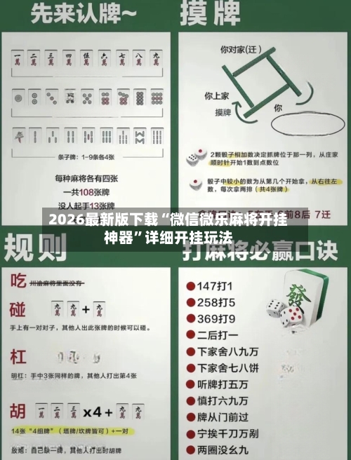 2026最新版下载“微信微乐麻将开挂神器”详细开挂玩法-第2张图片