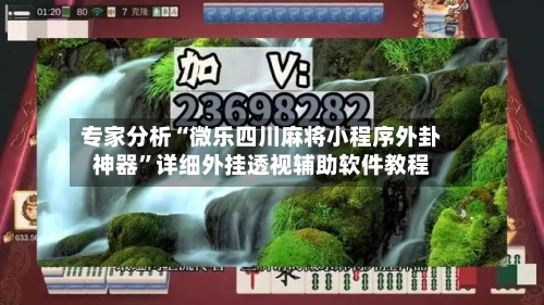 专家分析“微乐四川麻将小程序外卦神器”详细外挂透视辅助软件教程-第3张图片
