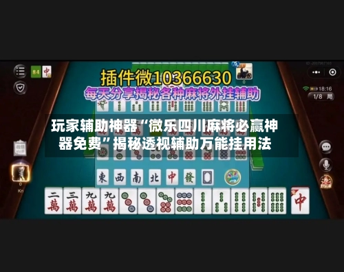 玩家辅助神器“微乐四川麻将必赢神器免费	”揭秘透视辅助万能挂用法-第2张图片