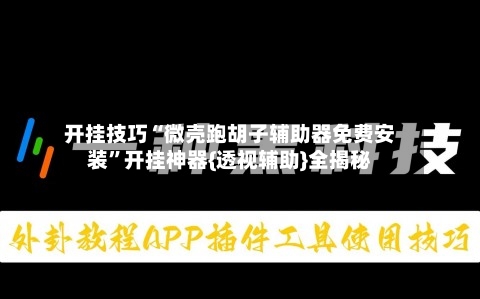 开挂技巧“微壳跑胡子辅助器免费安装	”开挂神器{透视辅助}全揭秘-第2张图片
