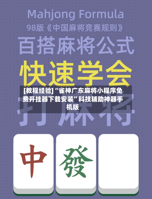[教程经验]“雀神广东麻将小程序免费开挂器下载安装	”科技辅助神器手机版-第3张图片