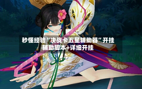 秒懂经验“决战卡五星辅助器”开挂辅助脚本+详细开挂-第2张图片
