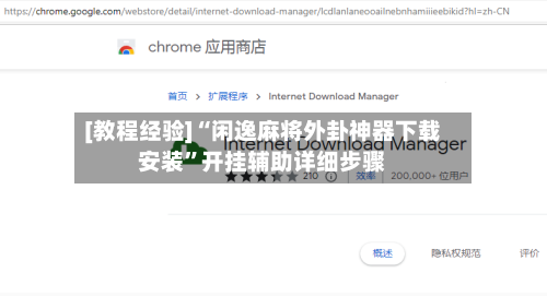 [教程经验]“闲逸麻将外卦神器下载安装”开挂辅助详细步骤-第2张图片