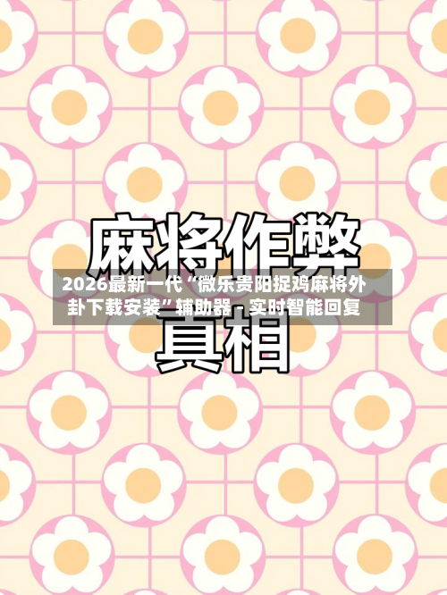 2026最新一代“微乐贵阳捉鸡麻将外卦下载安装”辅助器 - 实时智能回复-第3张图片