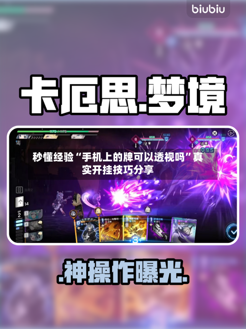 秒懂经验“手机上的牌可以透视吗”真实开挂技巧分享-第3张图片