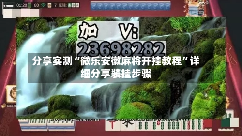 分享实测“微乐安徽麻将开挂教程	”详细分享装挂步骤-第2张图片