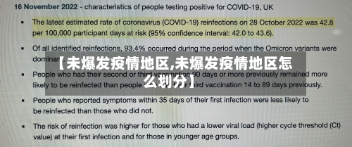 【未爆发疫情地区,未爆发疫情地区怎么划分】