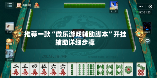 推荐一款“微乐游戏辅助脚本”开挂辅助详细步骤-第2张图片