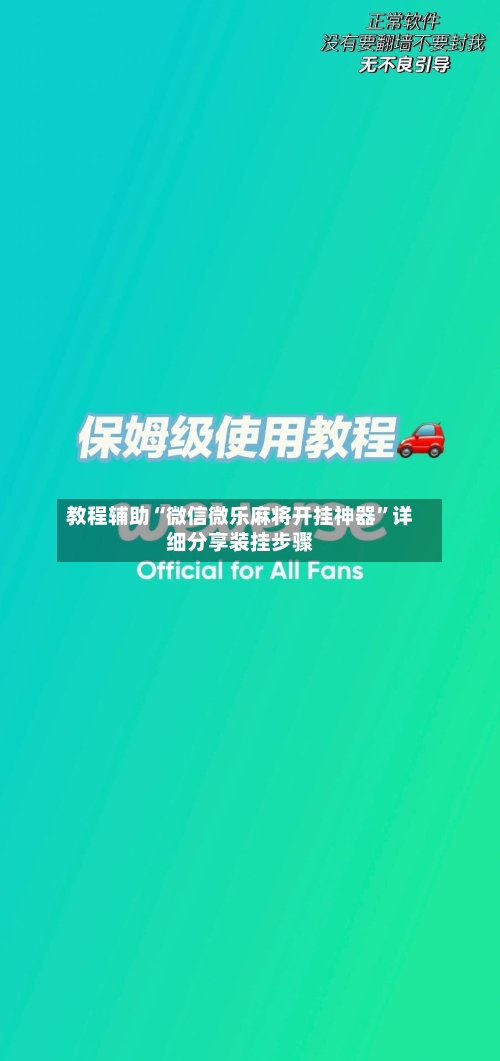 教程辅助“微信微乐麻将开挂神器”详细分享装挂步骤-第3张图片