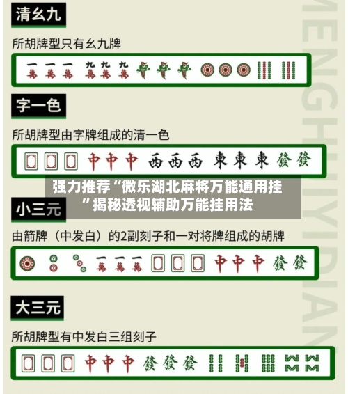 强力推荐“微乐湖北麻将万能通用挂”揭秘透视辅助万能挂用法