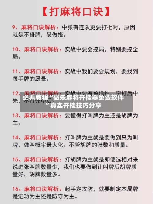 必看教程“微乐麻将开挂器免费软件”真实开挂技巧分享-第2张图片