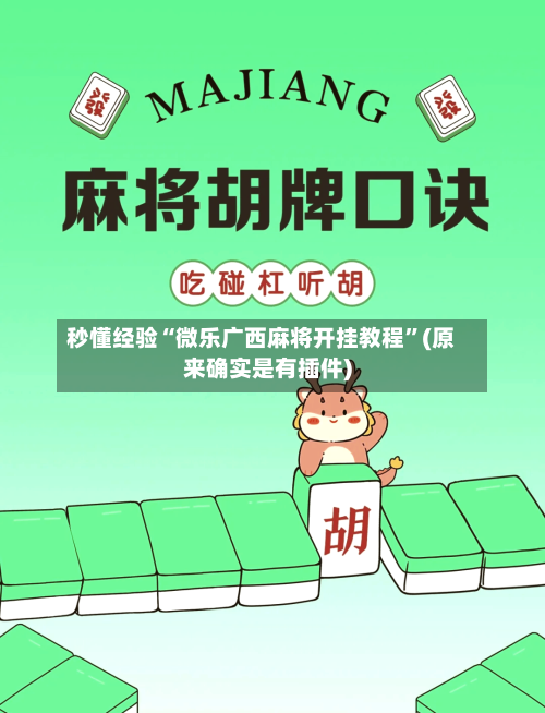 秒懂经验“微乐广西麻将开挂教程”(原来确实是有插件)